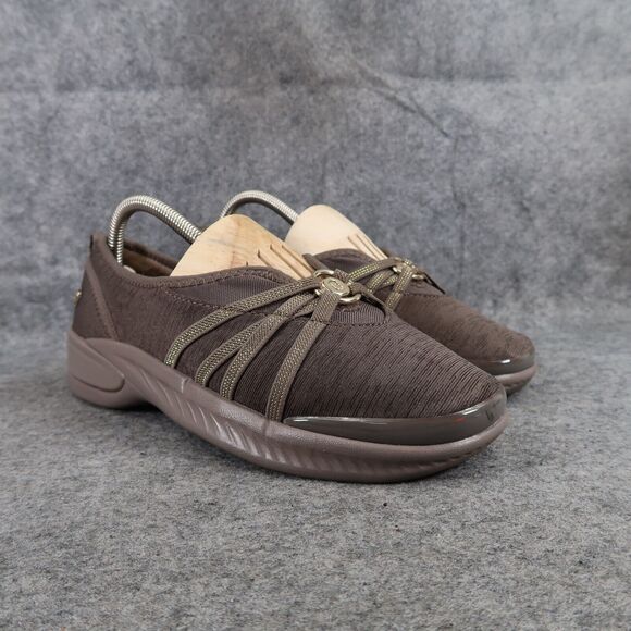 Bzees Shoes Womens 8 Slip On Fashion Casual Comfort Career Stretch Walking Taupe - Picture 1 of 12